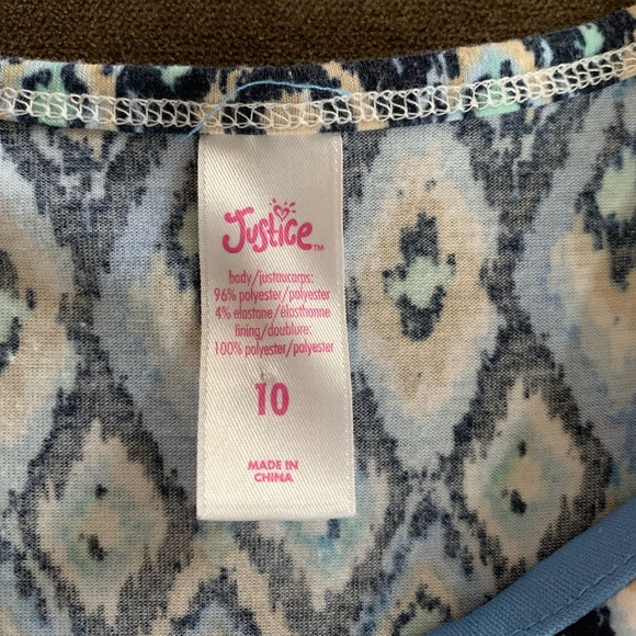 Justice Girls Dress with 3/4 Sleeves 🌺 Size 10 - Picture 3 of 6